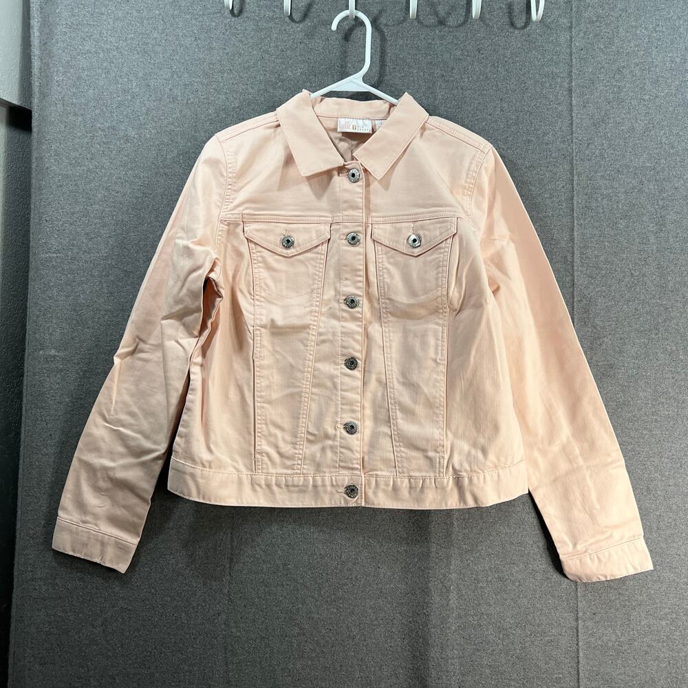 Belle by Kim Gravel Classic Jean Jacket Pale Dogwood Size Small